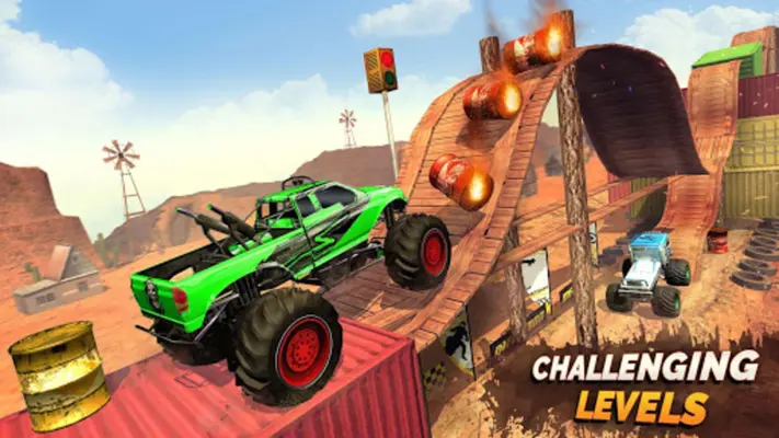 Monster Truck Ramp Stunts OffRoad Car Racing Game android App screenshot 5